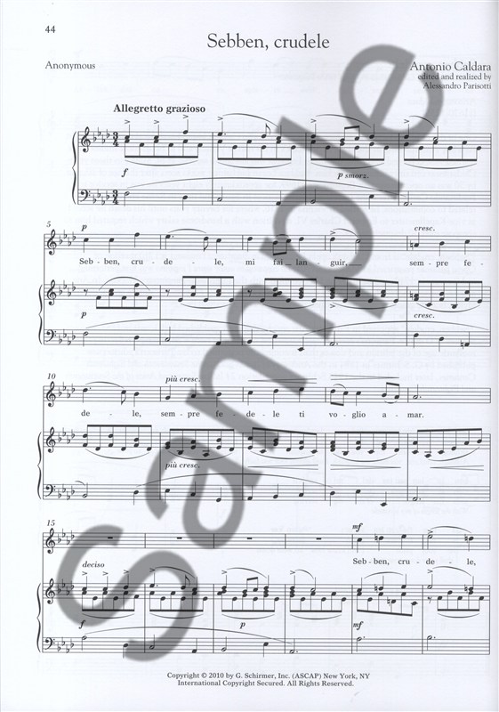 28 Italian Songs And Arias Of The 17th And 18th Centuries - High Voice (Book Onl