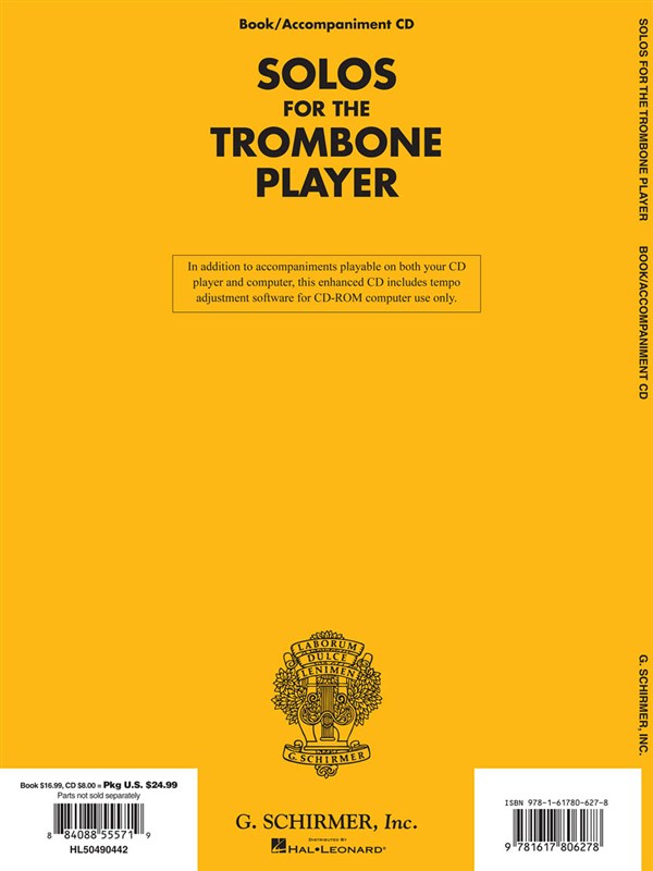 Solos For The Trombone Player - Book/CD