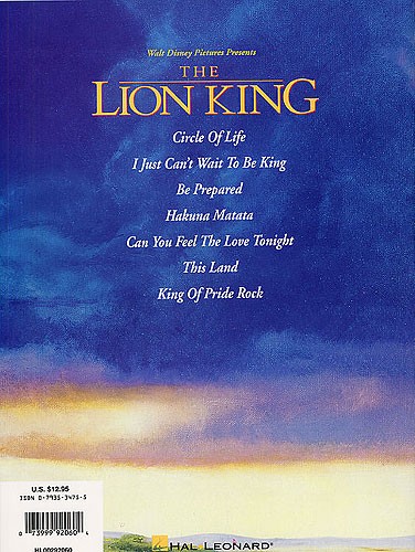The Lion King: Piano Solos
