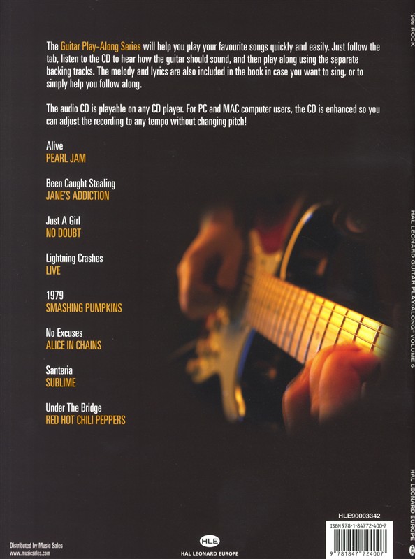 Guitar Play Along Volume 6: '90s Rock