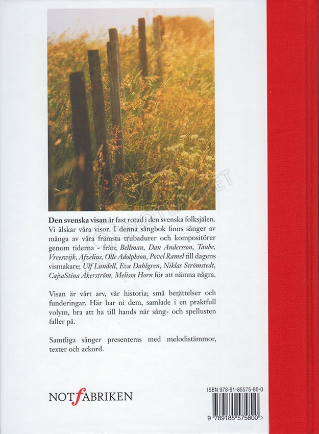 Svenska visor De bästa svenska visorna genom tiderna Notlagret