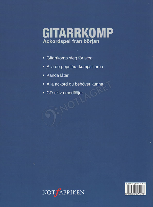 Gitarrkomp, ackordspel frn brjan - Bok & CD ( Johansson, K G)