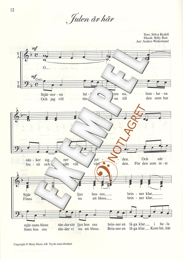 Julstämning SATB