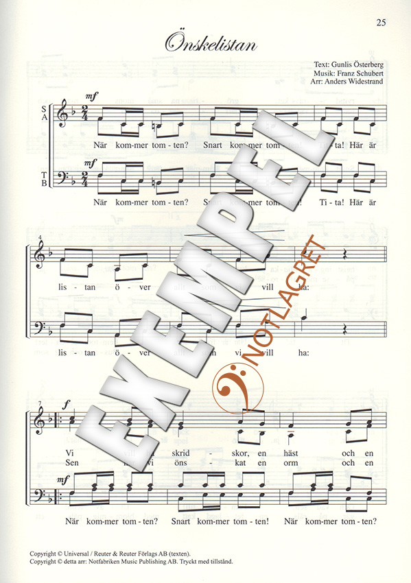 Julstämning SATB