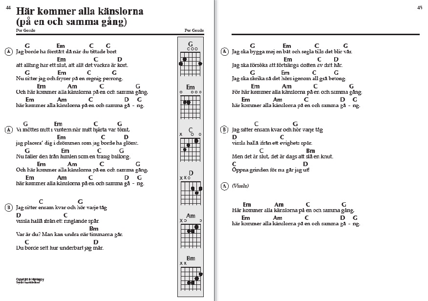 100 lätta partylåtar - Gitarr