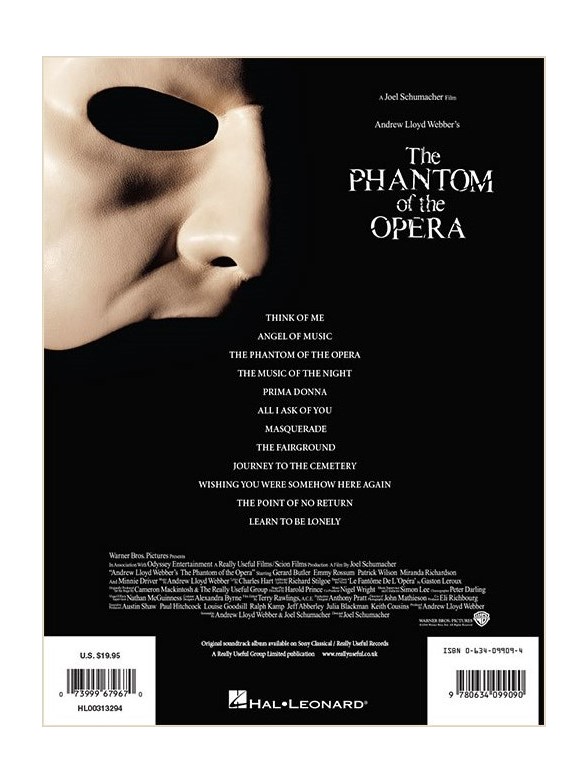 Andrew Lloyd Webber: The Phantom Of The Opera - Movie Selections