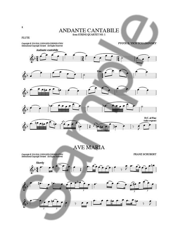 101 Classical Themes For Flute