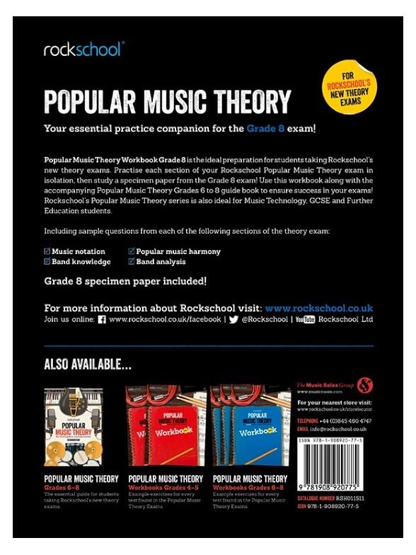 Rockschool: Popular Music Theory Workbook (Grade 8)