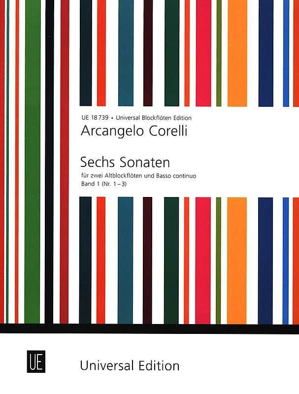 CORELLI SIX SONATAS Altblockflöjt Del 1