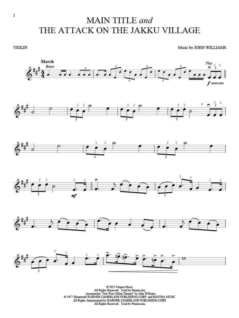 Star Wars - The Force Awakens - Violin (Book/Online Audio)