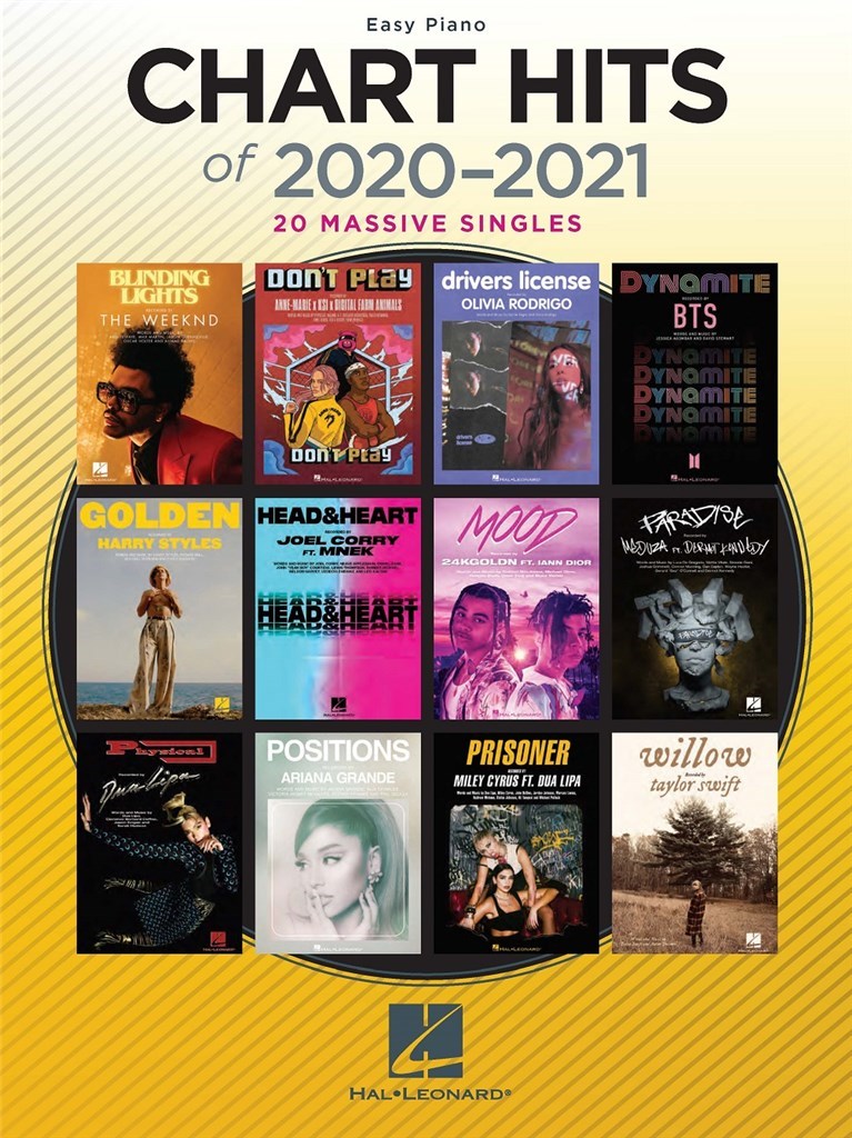 Chart Hits of 2020-2021 (Easy Piano)