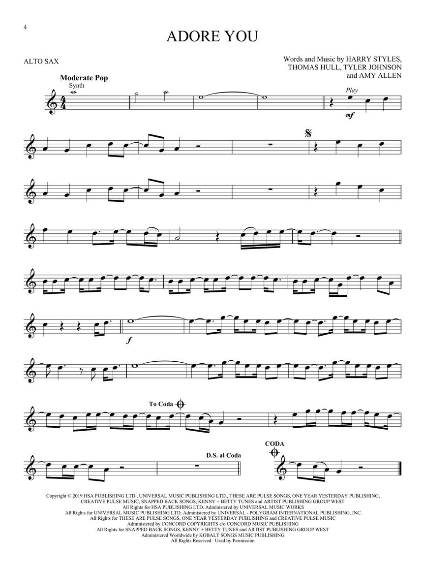 Hit songs (Alto Saxophone)