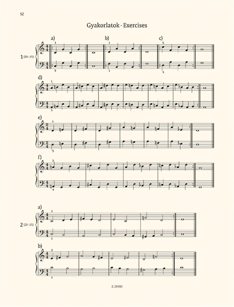 Mikrokosmos For Piano Volume 1-2, BB 105
