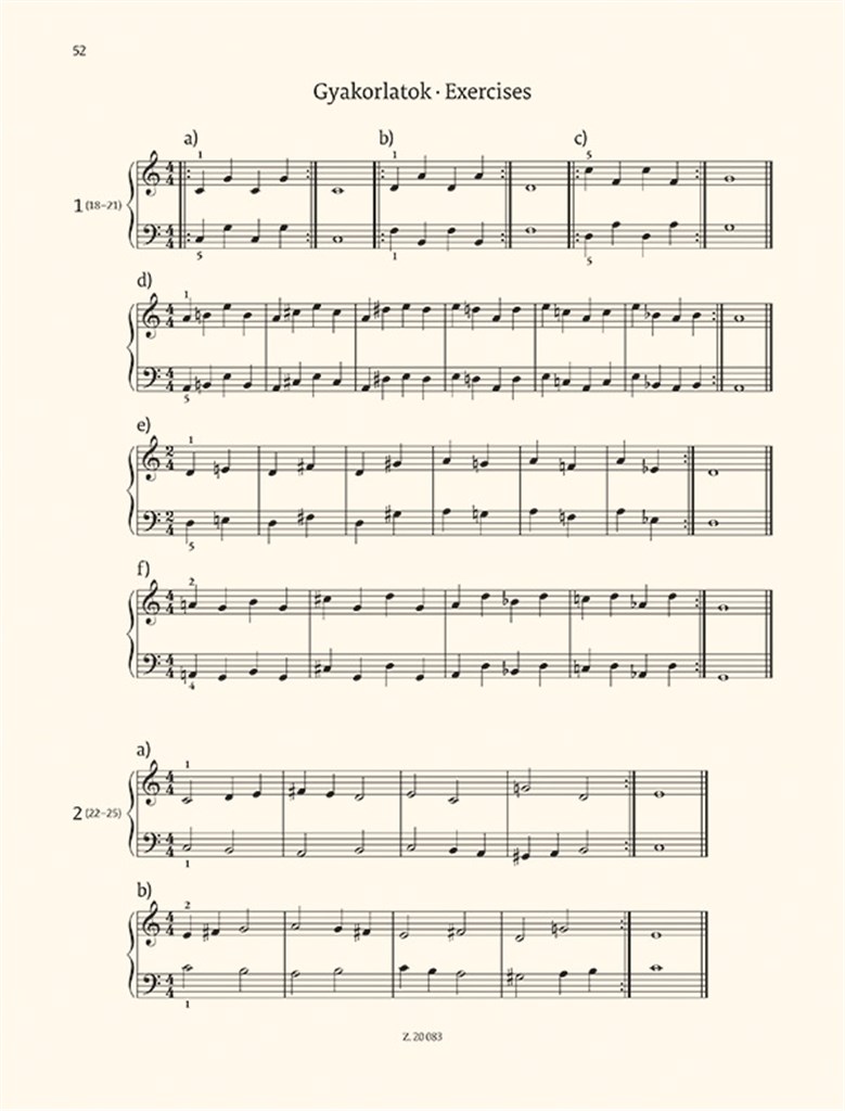 Mikrokosmos For Piano Volume 1-2, BB 105