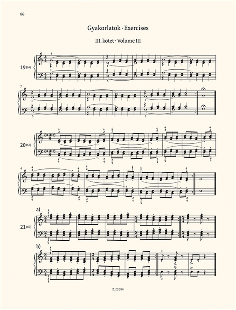 Mikrokosmos For Piano Volume 3-4, BB 105