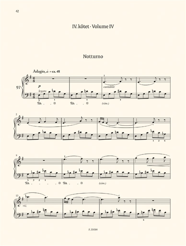 Mikrokosmos For Piano Volume 3-4, BB 105