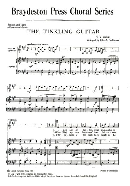T.A. Arne: The Tinkling Guitar