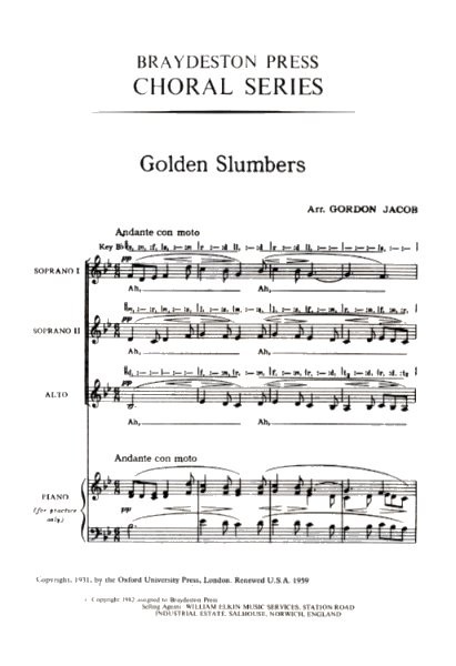 Golden Slumbers (SSA)