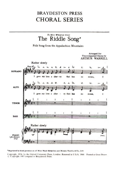 The Riddle Song