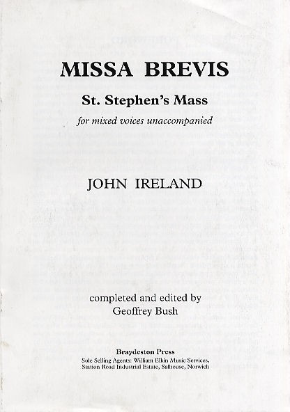 John Ireland: St. Stephen's Mass