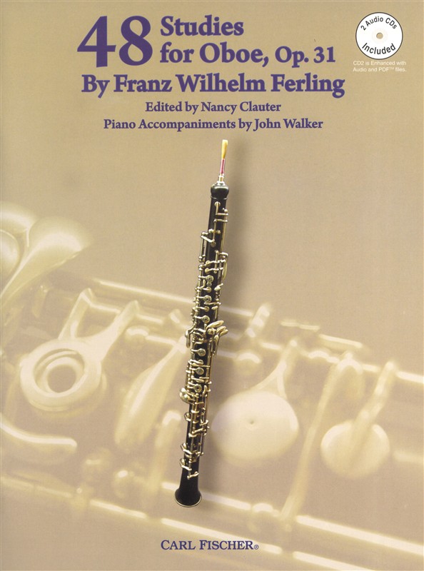 Franz Wilhelm Ferling: 48 Studies For Oboe Op.31 - Book/2CDs