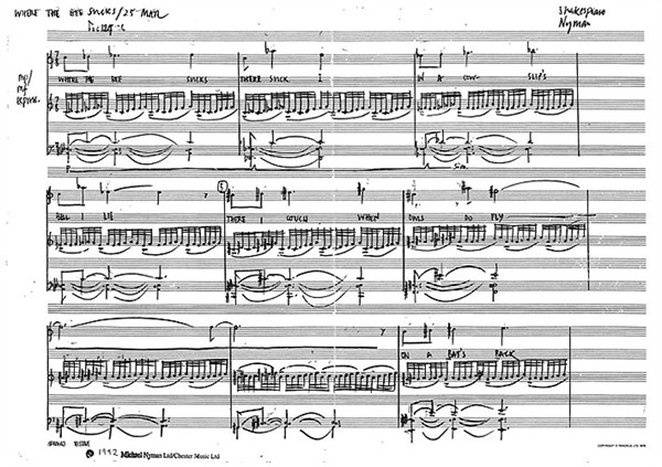 Michael Nyman: Ariel Songs (From Prospero's Books) Version 1