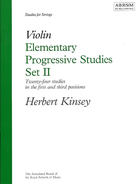 Herbert Kinsey: Elementary Progressive Studies For Violin Set II