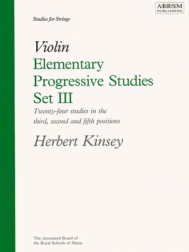 Herbert Kinsey: Elementary Progressive Studies For Violin Set III