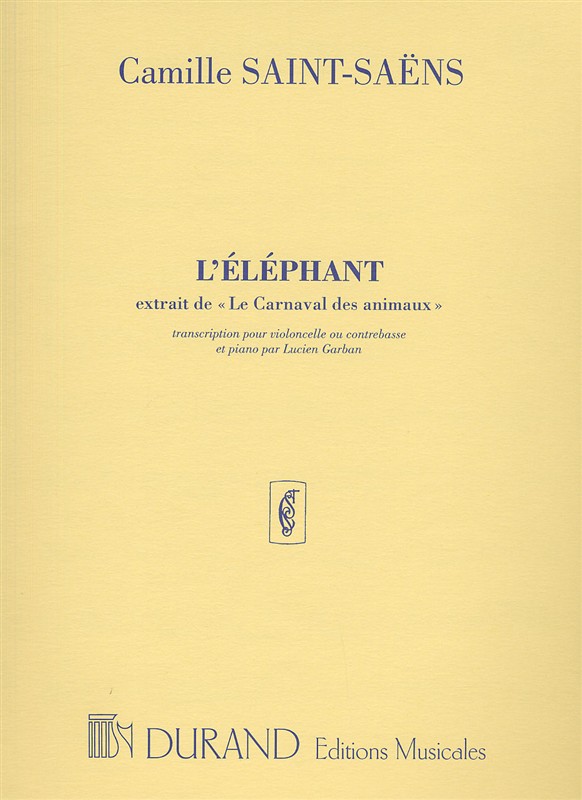 Camille Saint-Saens: L'Elephant (Cello and Piano)