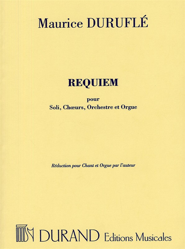 Maurice Durufle: Requiem Op.9 (Vocal Score)