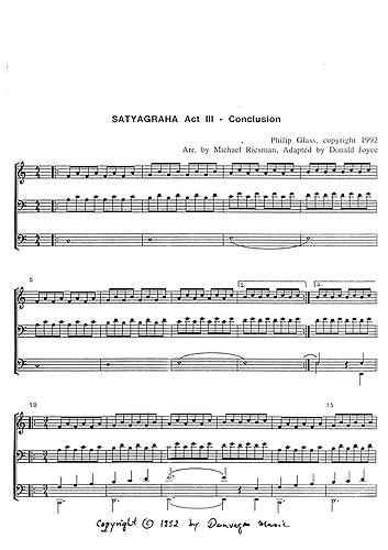 Philip Glass: Satyagraha Act 3 - Conclusion (Organ)