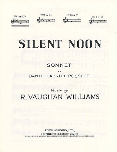 Vaughan Williams: Silent Noon In D Flat