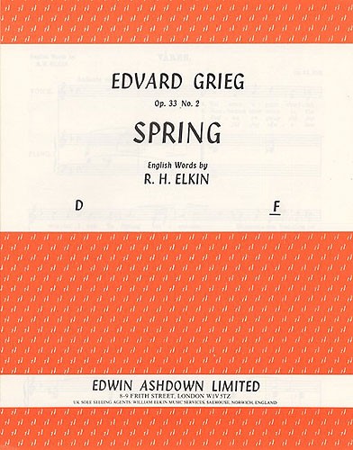 Edvard Grieg: Spring (Varen) Op.33 No.2