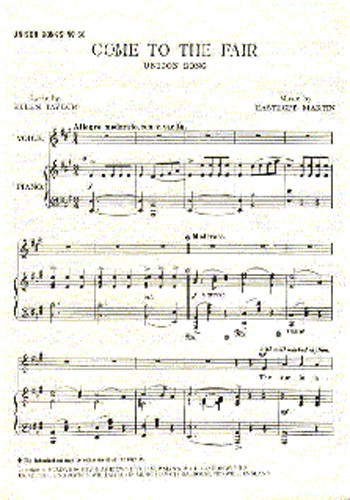 Easthope Martin: Come To The Fair (Unison)