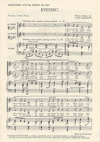 F Roy Bennett: Evening