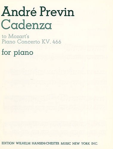 W.A. Mozart/Andre Previn: Cadenza (Third Movement - Piano Concerto In D Minor K.