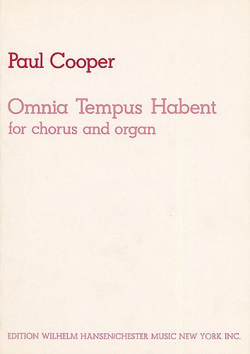 Paul Cooper: Omnia Tempus Habent