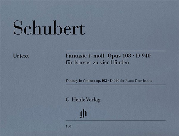 Franz Schubert: Fantasie F-Moll Fur Klavier Zu Vier Handen D.940 (Urtext)