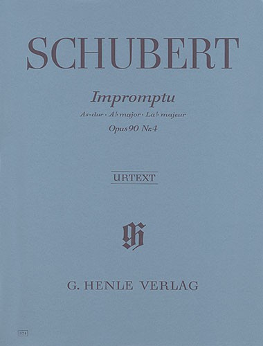 Franz Schubert: Impromptu In A Flat Op.90 No.4 D899 (Henle Urtext Edition)