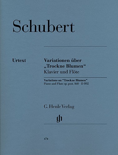 Franz Schubert: Variations On 'Trockne Blumen' D.802 (Urtext Edition)