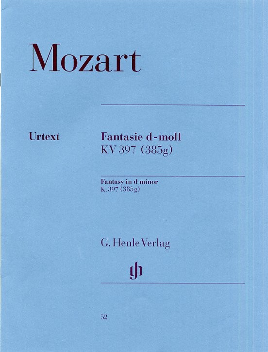 W.A. Mozart: Fantasy In D Minor K.397 (Urext Edition)
