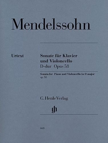 Felix Mendelssohn: Sonata for Piano and Violoncello D major op. 58