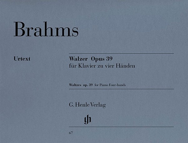 Johannes Brahms: Waltzes Op.39 - Piano Duet (Urtext Edition)