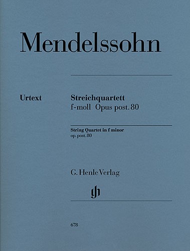 Felix Mendelssohn: String Quartet In F Minor Op. post. 80 (Parts)