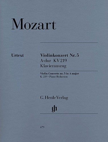 Wolfgang Amadeus Mozart: Violin Concerto no. 5 A major K. 219