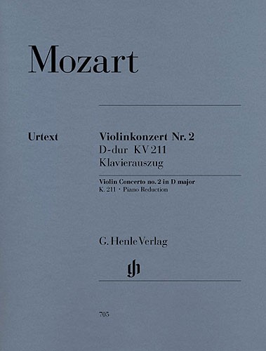 W.A. Mozart: Violin Concerto No.2 In D K.211 (Violin/Piano)