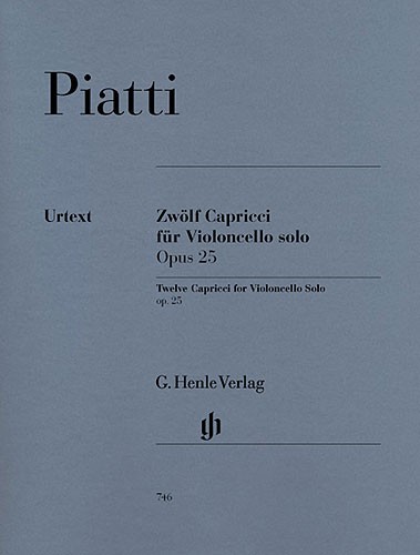 Alfredo Piatti: 12 Capricci op. 25 for Violoncello solo