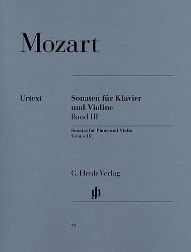 W.A. Mozart: Violin Sonatas - Volume 3 (Urtext Edition)