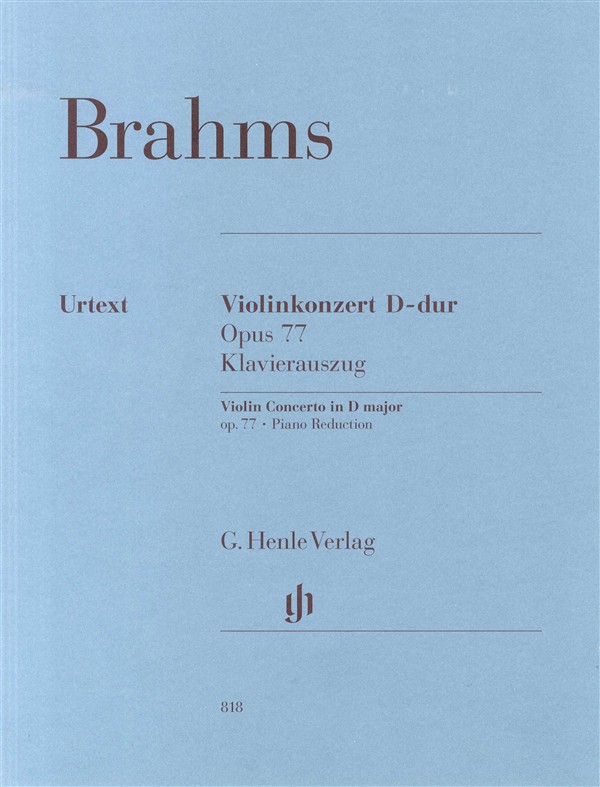 Johannes Brahms: Violin Concerto In D Major Op.77 - Piano Reduction