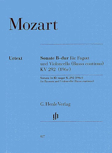 W.A. Mozart: Sonata In B Flat K.292 (Henle Urtext Edition)
